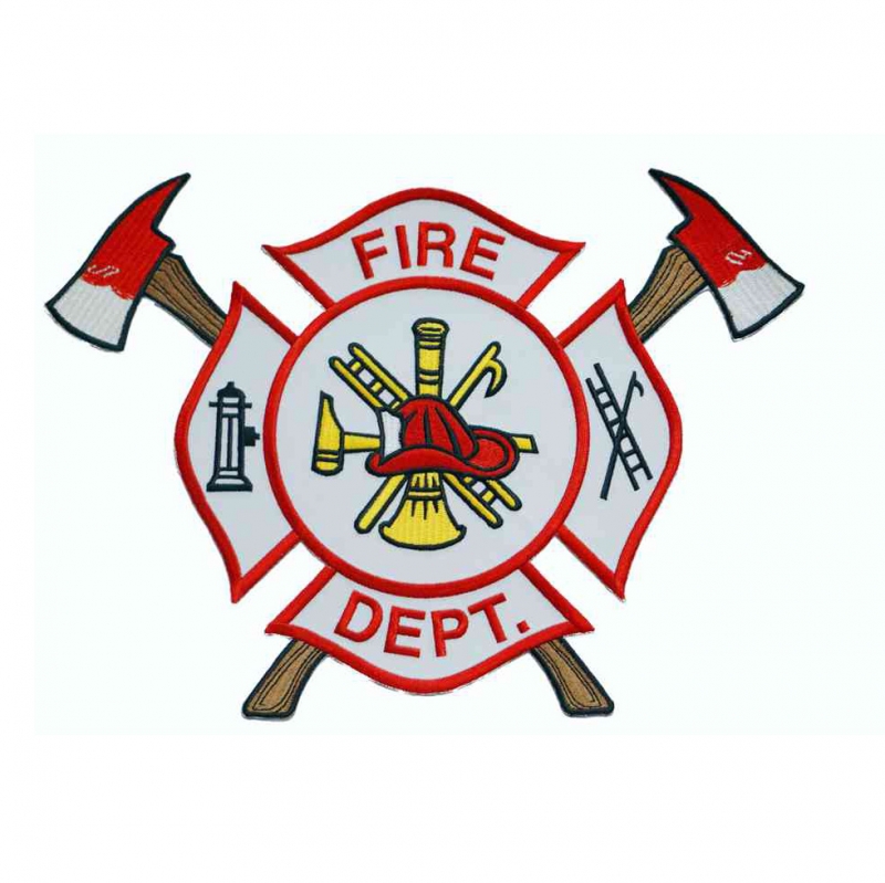 Applique Fire Dept. Logo w/Adhesive - Tiedemann-Bevs